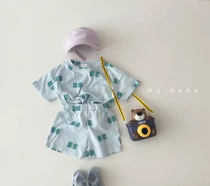 My Bebe - Korean Children Fashion - #magicofchildhood - Summer Top Bottom Set - 5