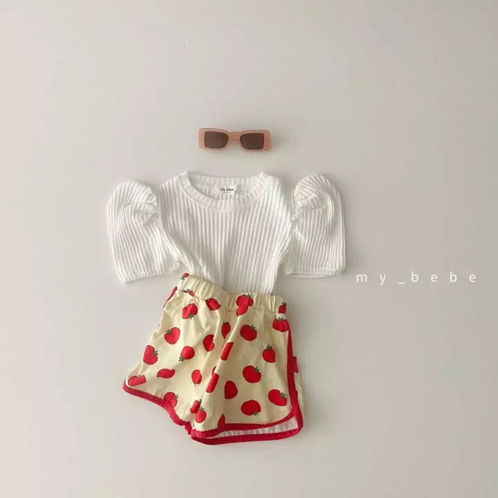 My Bebe - Korean Children Fashion - #minifashionista - Tomato Top Bottom Set - 7