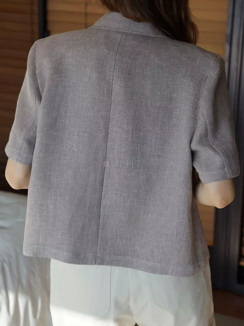 Nan - Korean Women Fashion - #momslook - Wood Jacket - 2