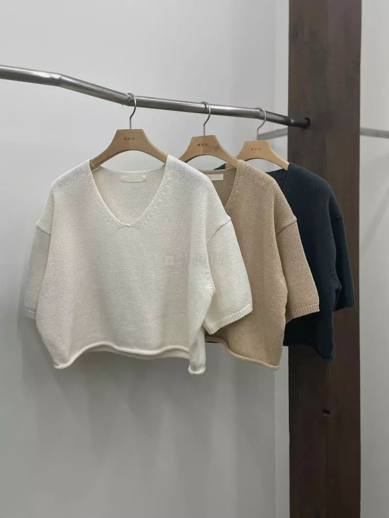 Nan - Korean Women Fashion - #momslook - Olson V Neck Knit - 5