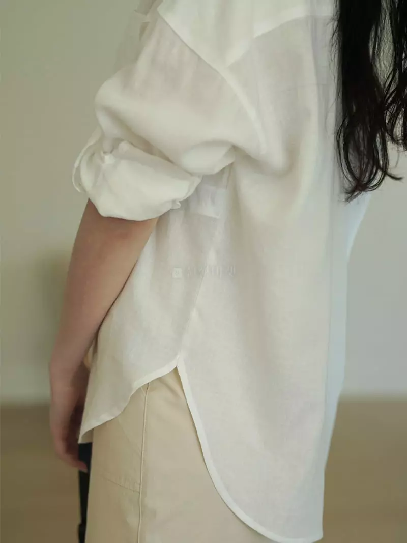 Nan - Korean Women Fashion - #momslook - Silky Shirt