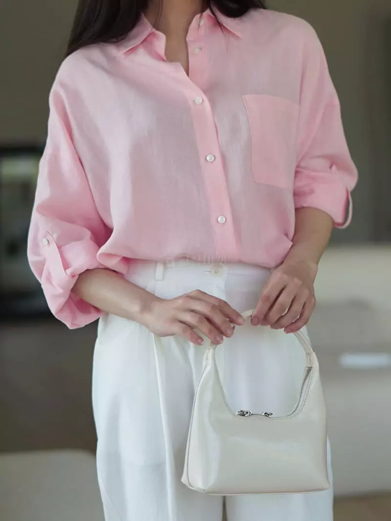 Nan - Korean Women Fashion - #momslook - Silky Shirt - 3