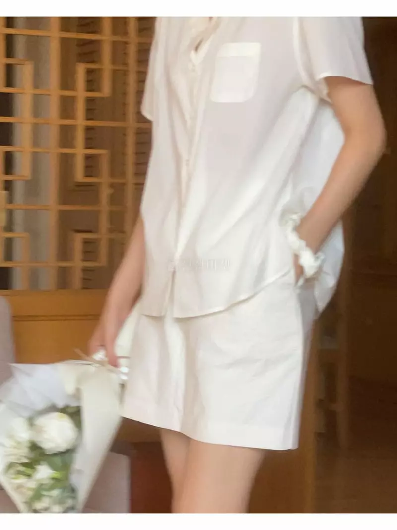 Nan - Korean Women Fashion - #momslook - Mini Pokcet Shirt - 2