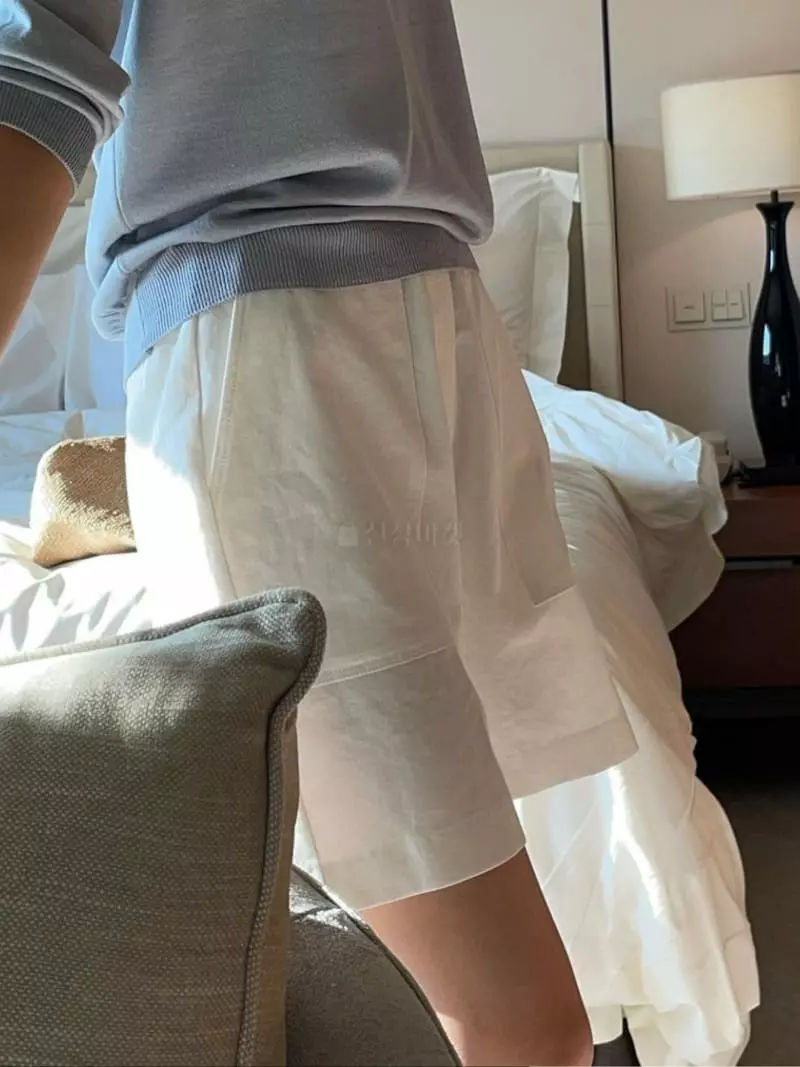 Nan - Korean Women Fashion - #momslook - Linen Square Shorts - 5