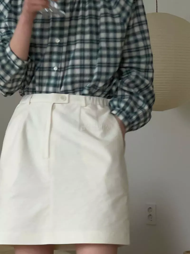 Nan - Korean Women Fashion - #momslook - Dart Mini Skirt