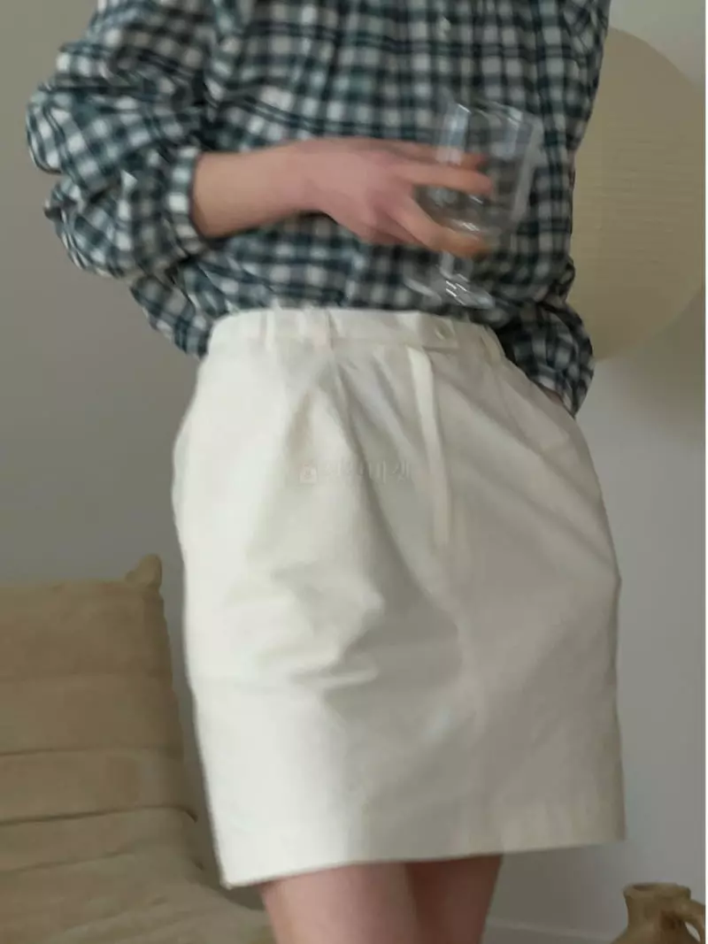 Nan - Korean Women Fashion - #momslook - Dart Mini Skirt - 3