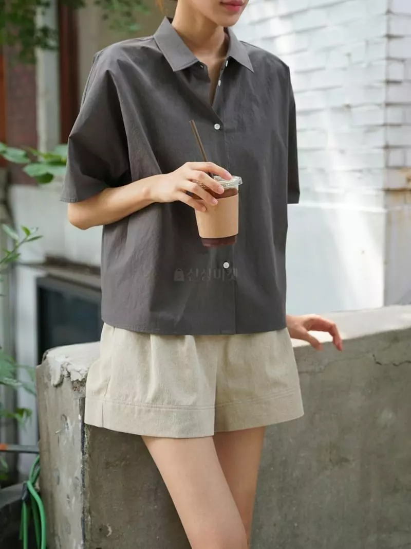 Nan - Korean Women Fashion - #momslook - French Roll-up Shirt - 5