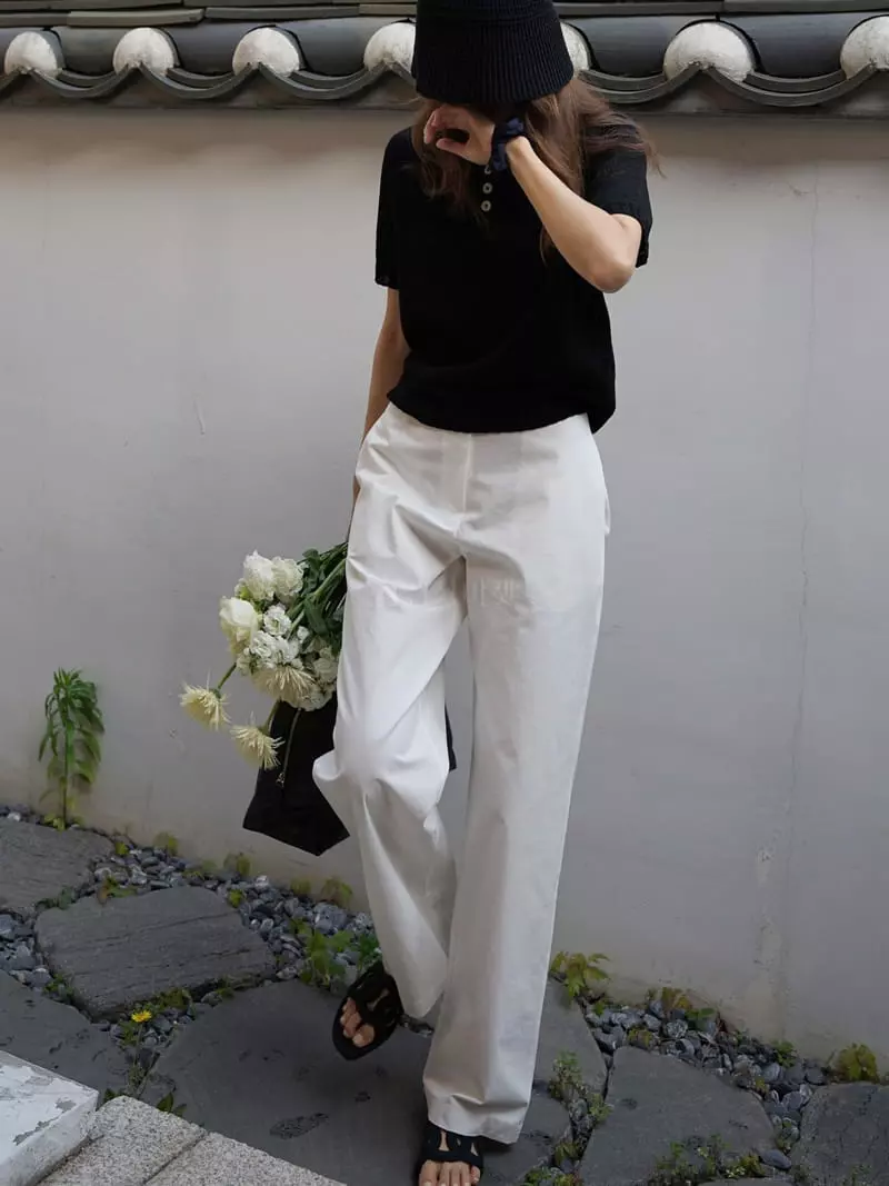 Nan - Korean Women Fashion - #womensfashion - Paper Collar Knit - 4