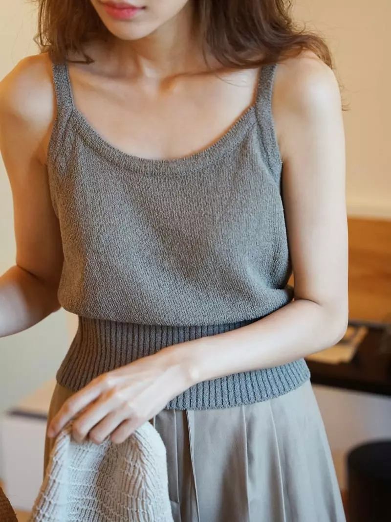 Nan - Korean Women Fashion - #momslook - Bookle H Sleeveless Top - 7