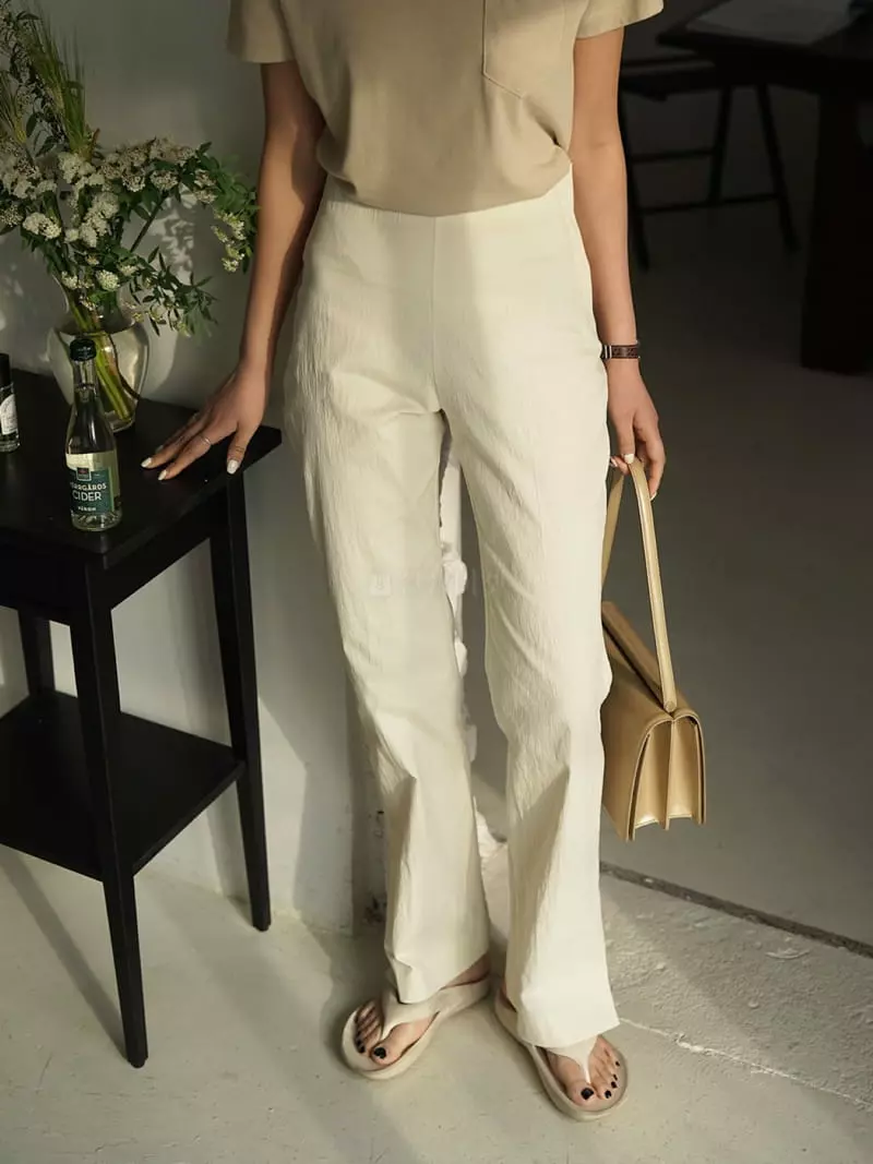 Nan - Korean Women Fashion - #pursuepretty - Slit Banding Bootscut - 4