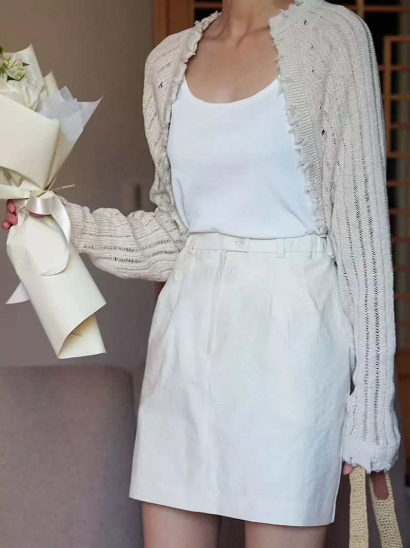 Nan - Korean Women Fashion - #romanticstyle - Linen Bolero - 3