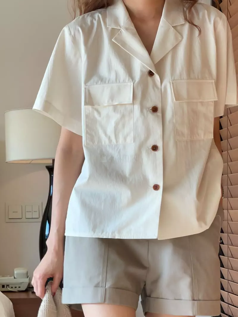 Nan - Korean Women Fashion - #romanticstyle - Travel Shirt - 2