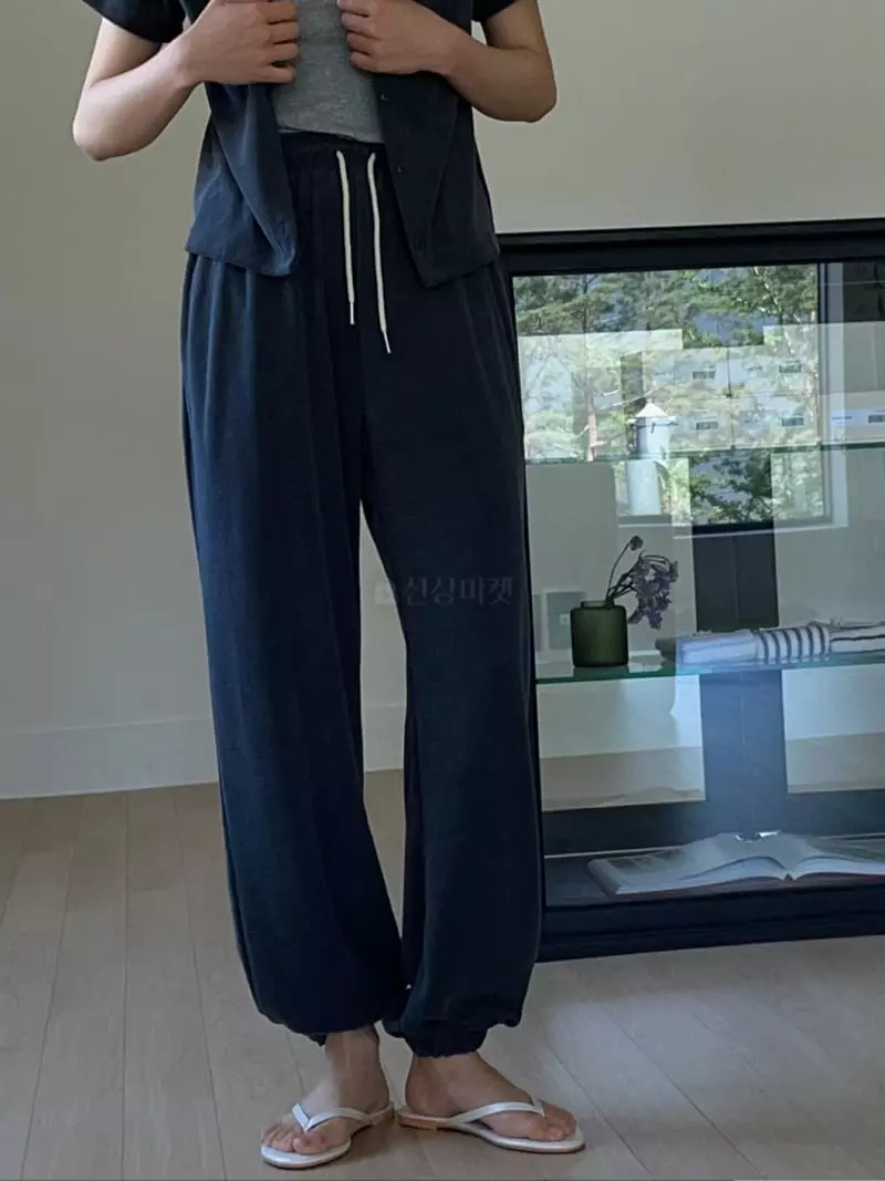 Nan - Korean Women Fashion - #romanticstyle - Terry Pants