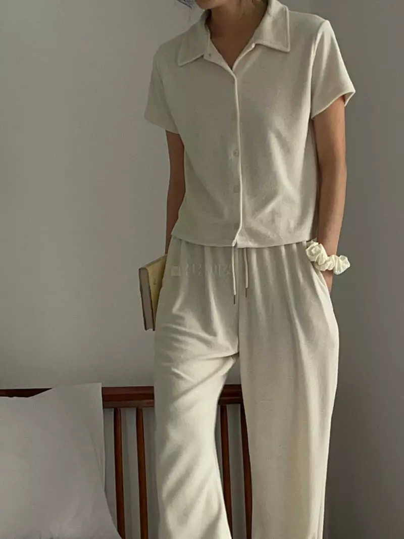 Nan - Korean Women Fashion - #shopsmall - Terry Shirt