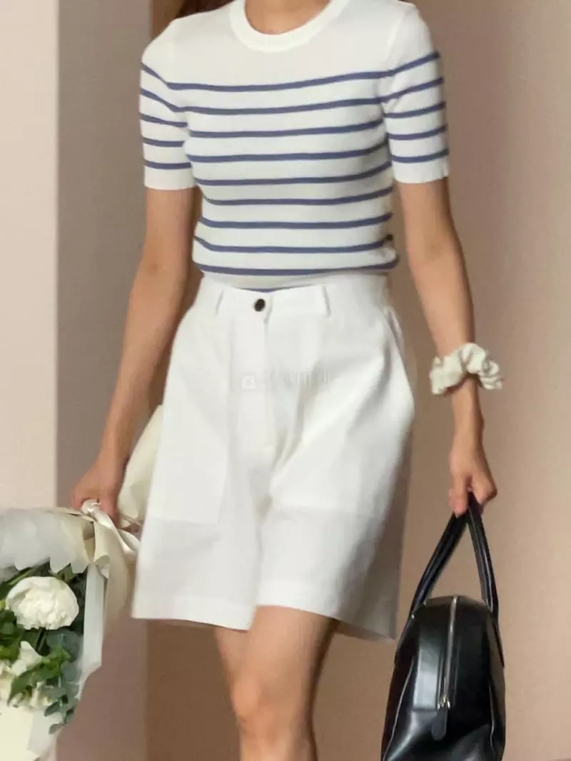 Nan - Korean Women Fashion - #thatsdarling - Linen Square Shorts - 3
