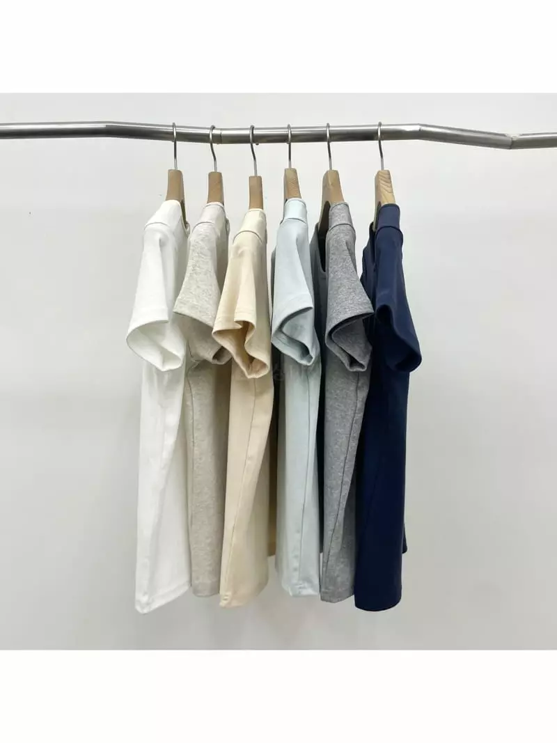 Nan - Korean Women Fashion - #womensfashion - Mini Binding Tee - 4