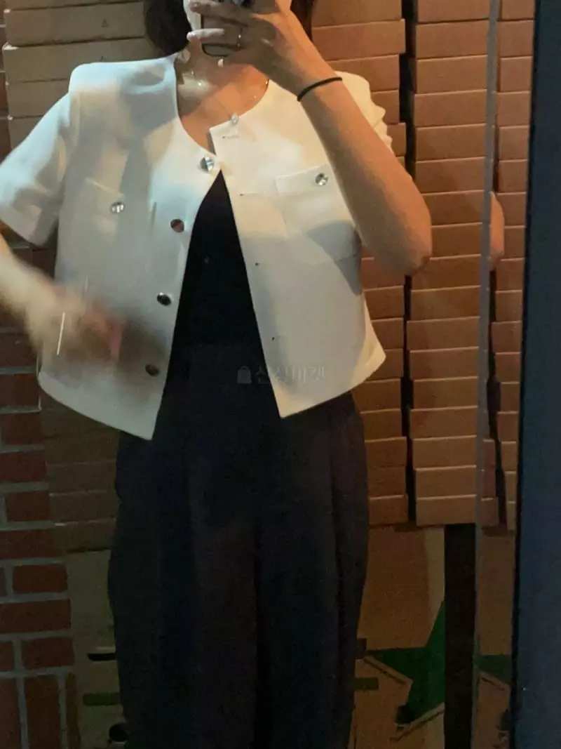 Nan - Korean Women Fashion - #vintagekidsstyle - Ov Twid Jacket - 7