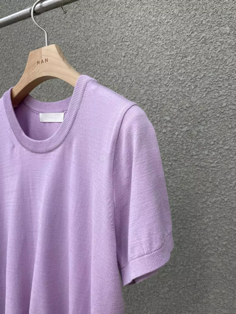 Nan - Korean Women Fashion - #womensfashion - Easy Short Sleeves Knit