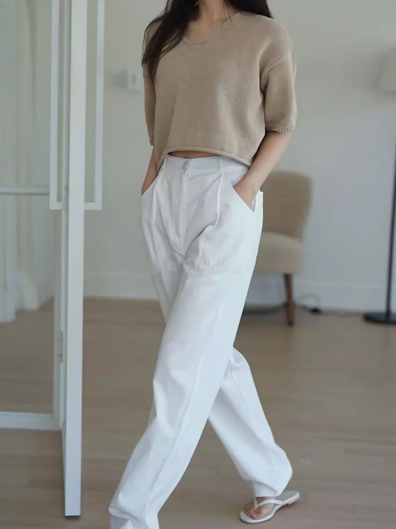 Nan - Korean Women Fashion - #womensfashion - Olson V Neck Knit - 12