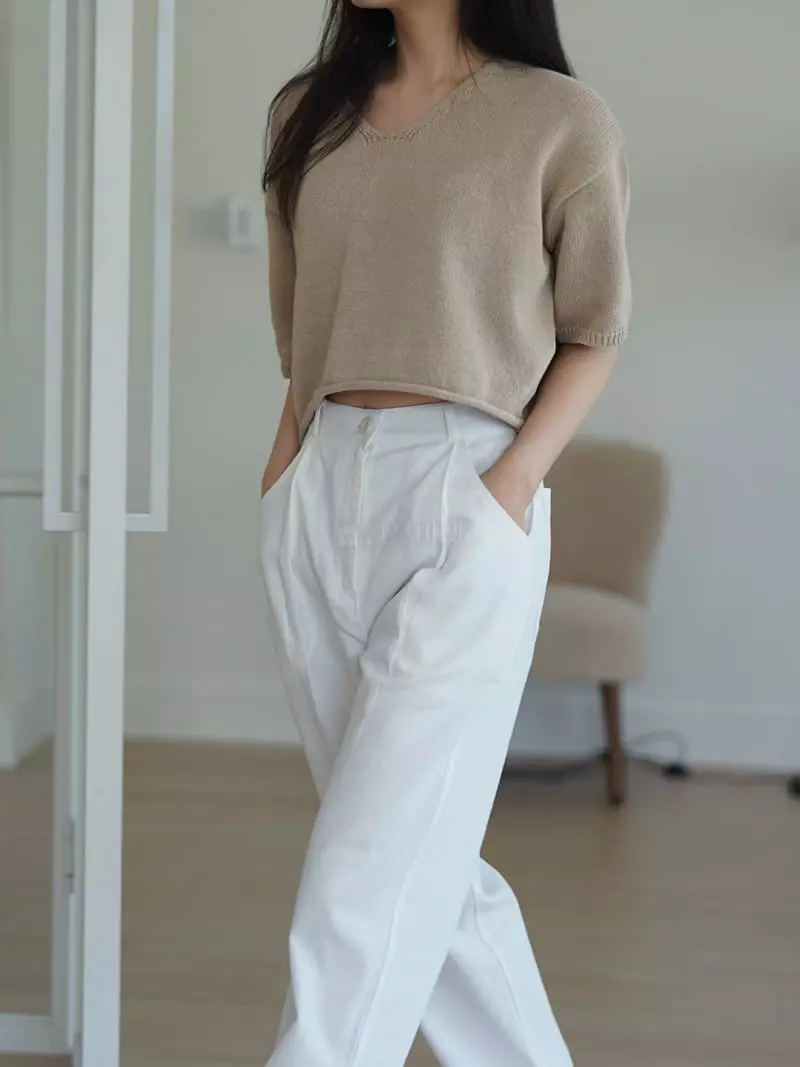 Nan - Korean Women Fashion - #womensfashion - Olson V Neck Knit - 8