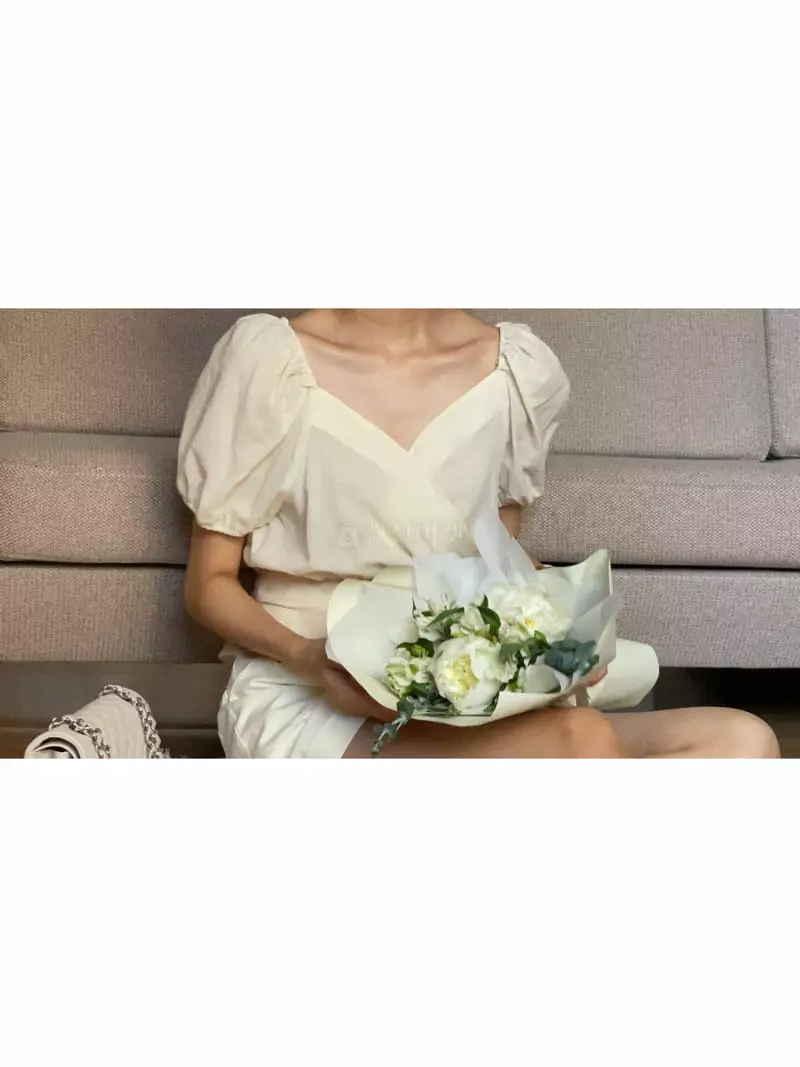 Nan - Korean Women Fashion - #womensfashion - Sage Blouse - 3