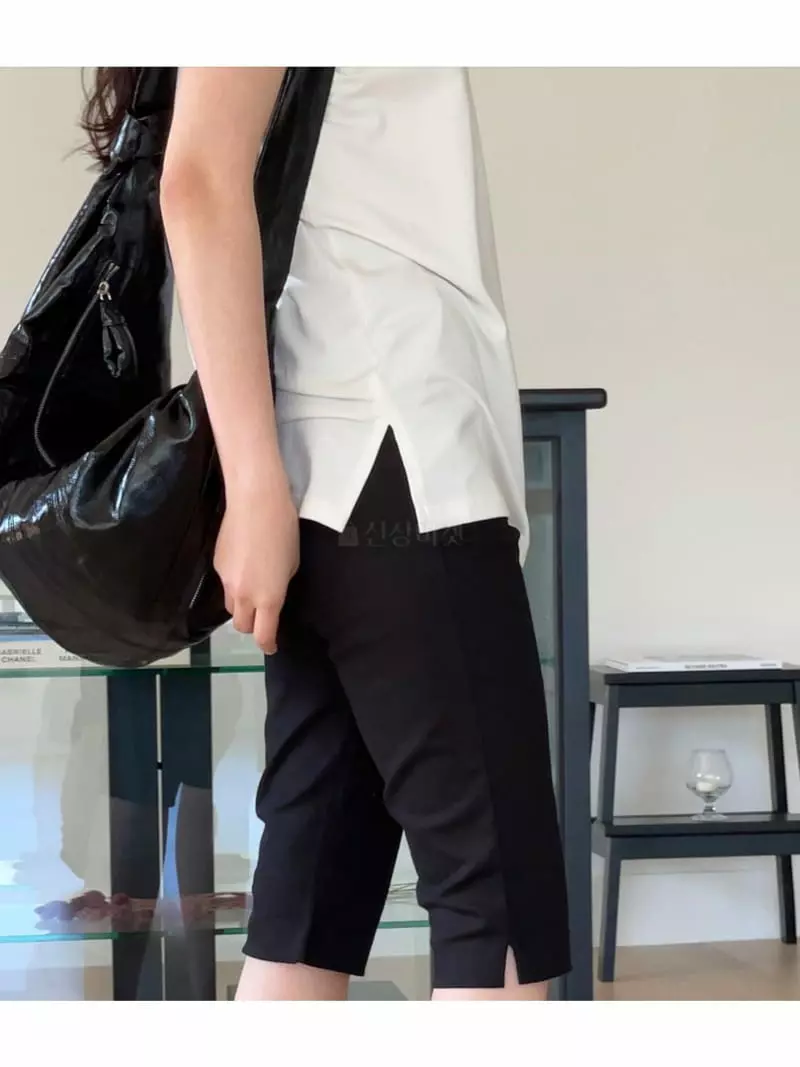 Nan - Korean Women Fashion - #womensfashion - Modal Round Tee - 2