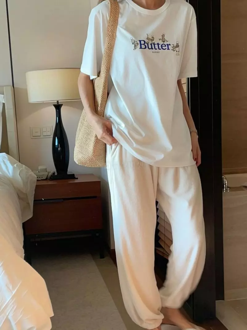Nan - Korean Women Fashion - #womensfashion - Melting Butter Tee