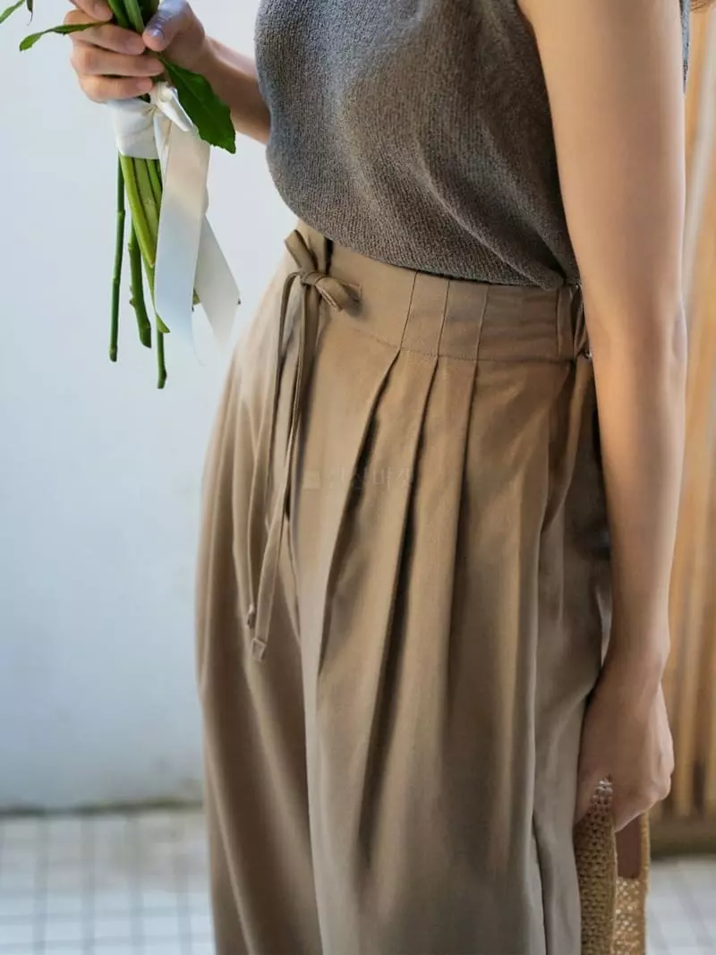 Nan - Korean Women Fashion - #womensfashion - Linen Bisco Pants - 2