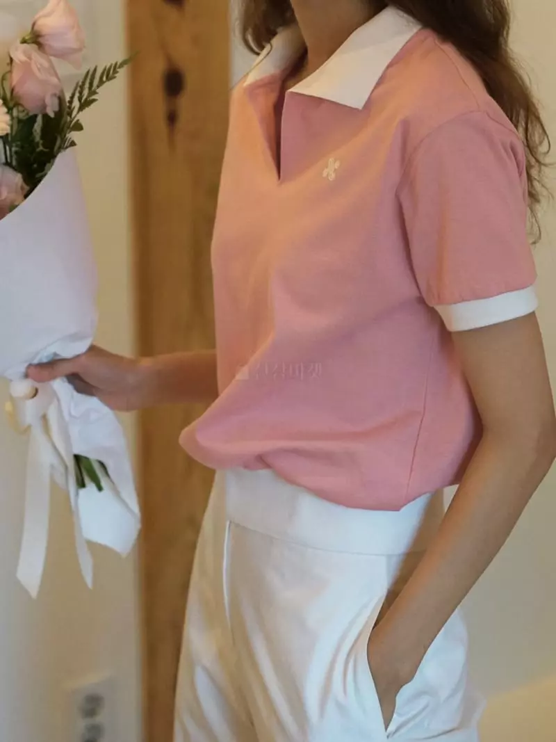 Nan - Korean Women Fashion - #womensfashion - Logo Pike Shirt - 3