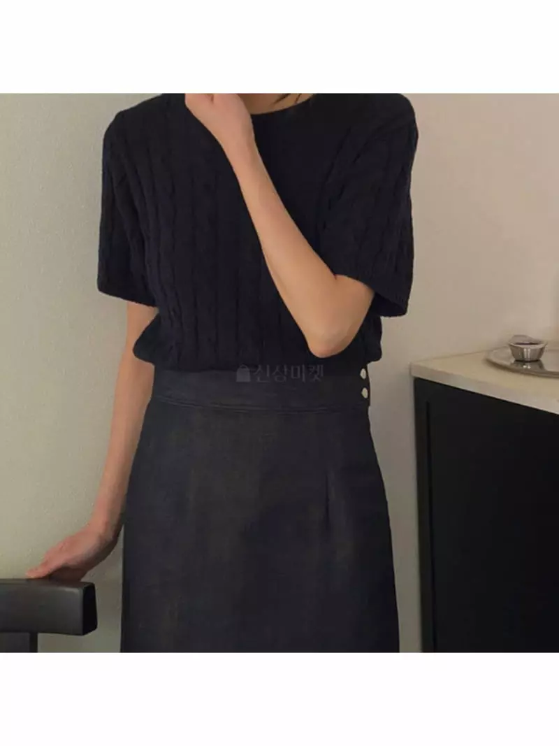 Nan - Korean Women Fashion - #womensfashion - Cable Knit - 3