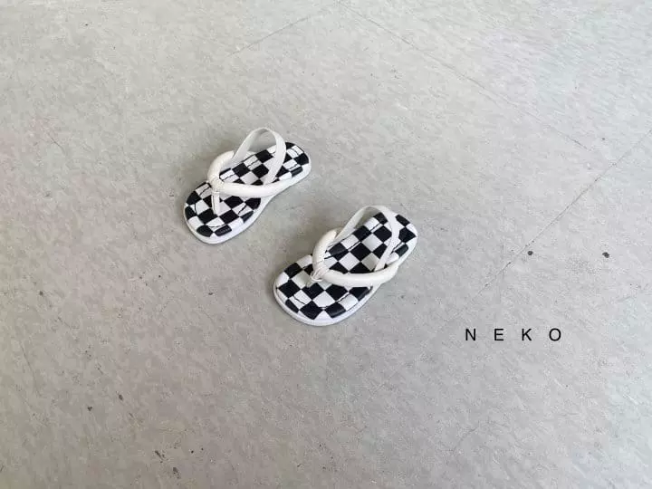 Neko - Korean Children Fashion - #childrensboutique - NK 891 Checker Slipper - 3