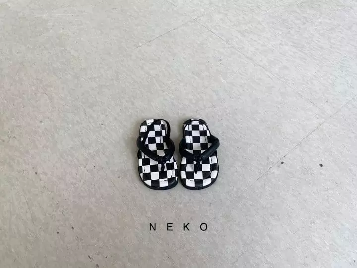 Neko - Korean Children Fashion - #fashionkids - NK 891 Checker Slipper - 6