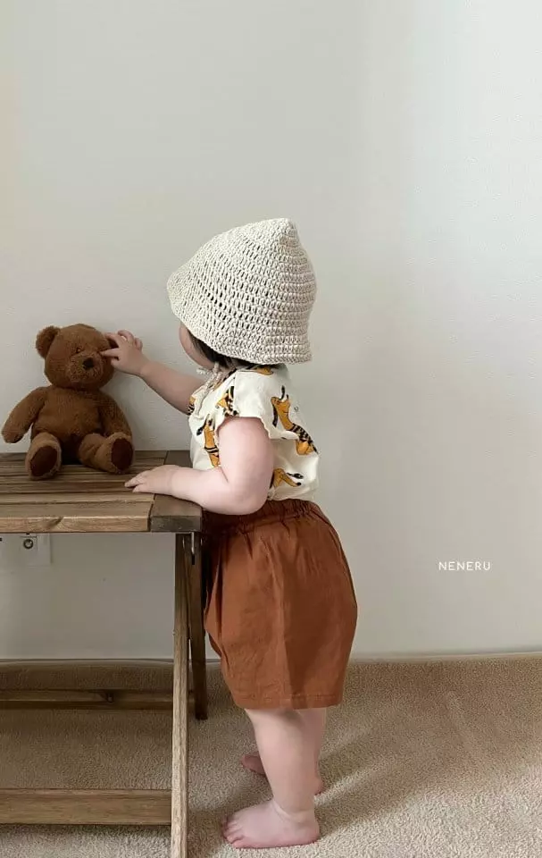 Neneru - Korean Children Fashion - #kidzfashiontrend - Lululu Shorts Brown - 4