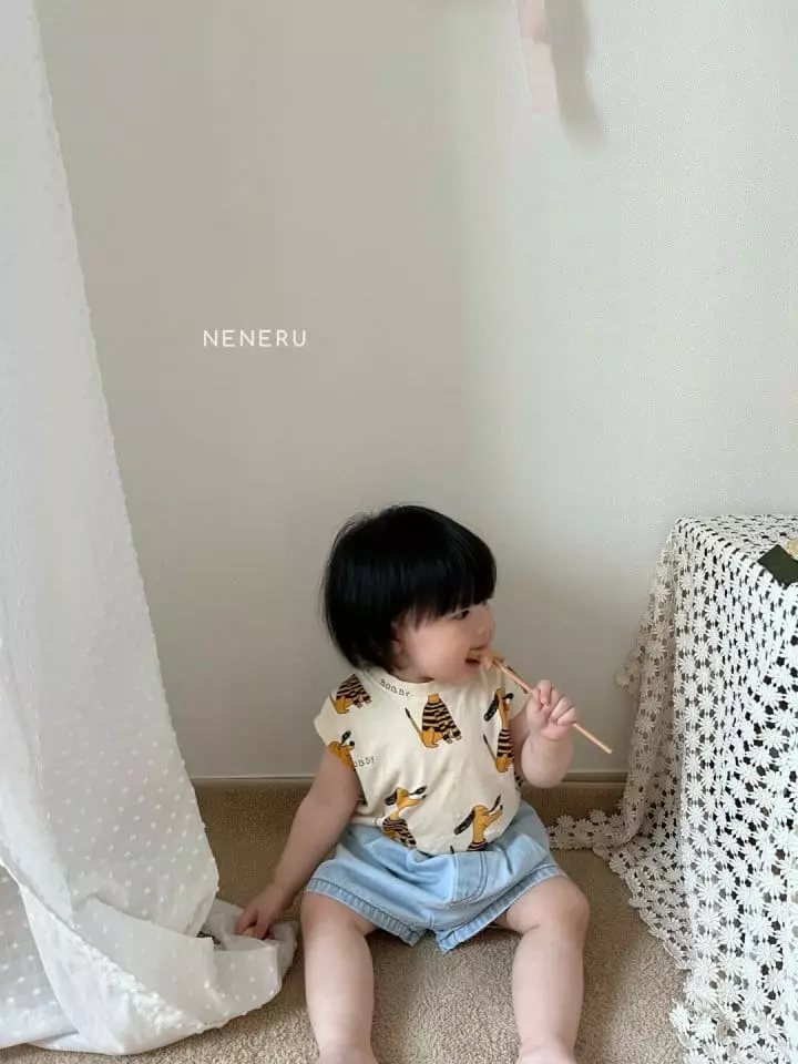 Neneru - Korean Children Fashion - #discoveringself - Bebe Lululu Shorts Denim - 2