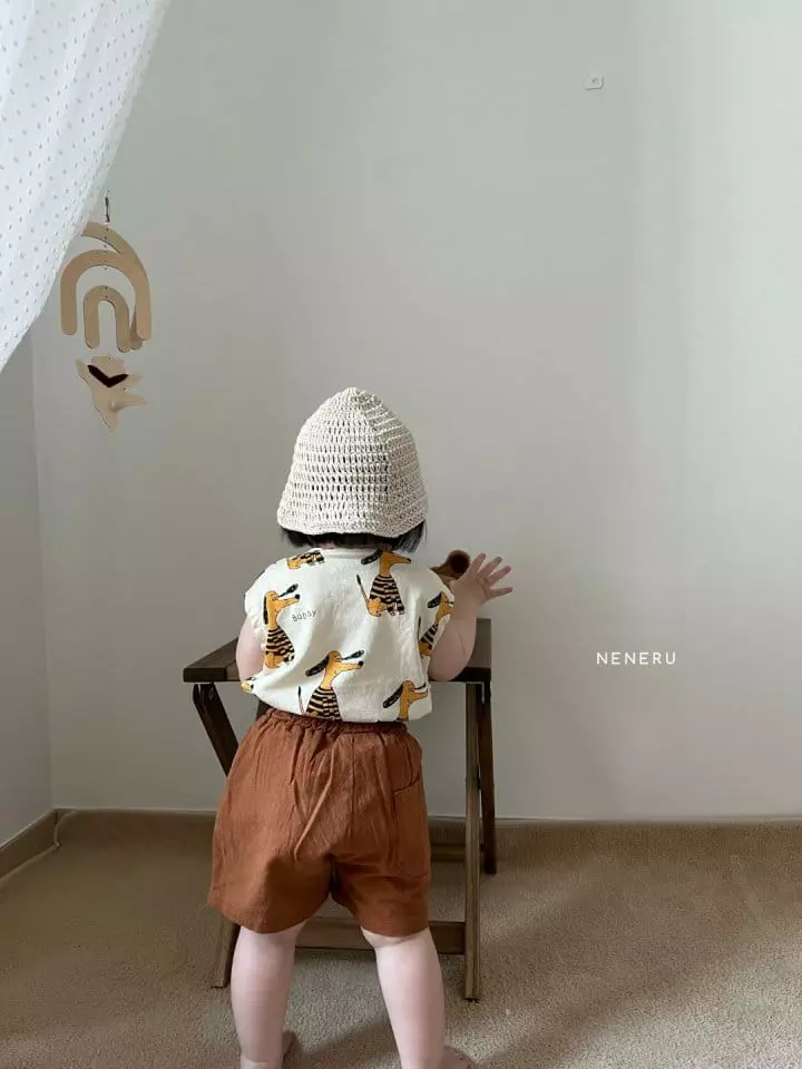 Neneru - Korean Children Fashion - #kidsstore - Lululu Shorts Brown - 2