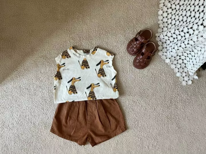 Neneru - Korean Children Fashion - #kidzfashiontrend - Bebe Lululu Shorts Brown - 5