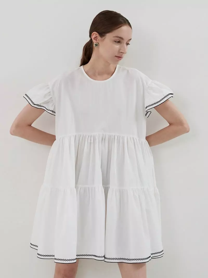 Neroli36 - Korean Women Fashion - #romanticstyle - Embroidery One-piece - 2