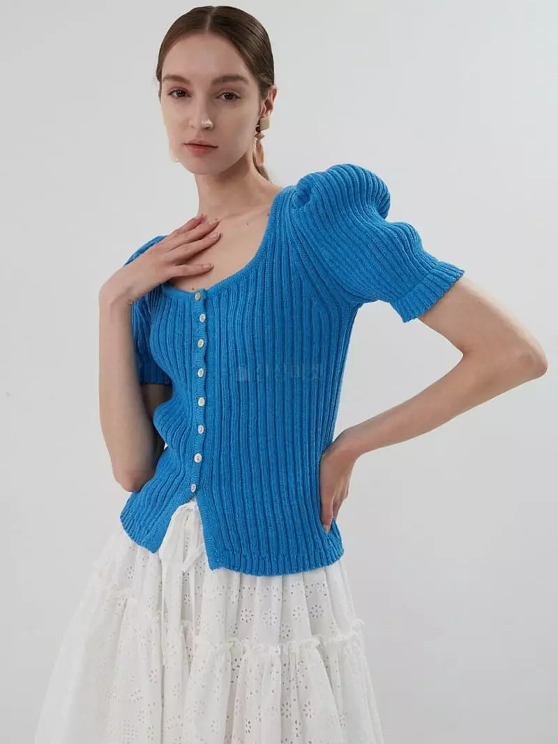 Neroli36 - Korean Women Fashion - #thatsdarling - Rib Puff Knit
