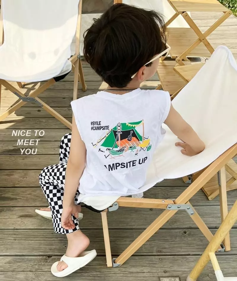 Nice To Meet You - Korean Children Fashion - #Kfashion4kids - Camping Sleeveless - 5