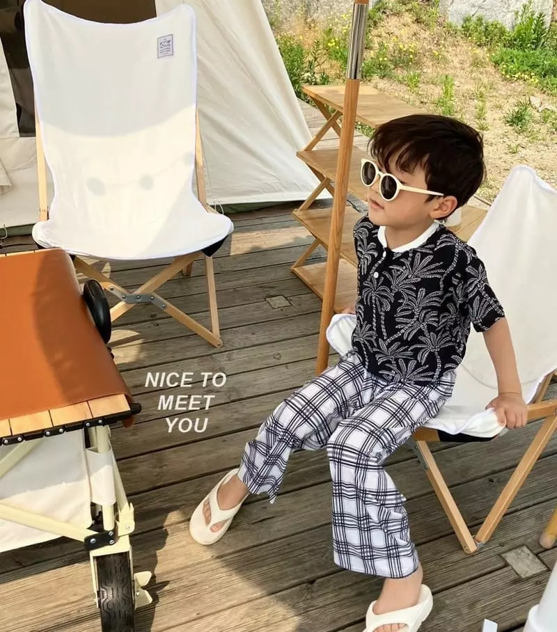 Nice To Meet You - Korean Children Fashion - #fashionkids - Sketch Henry Neck Tee - 3