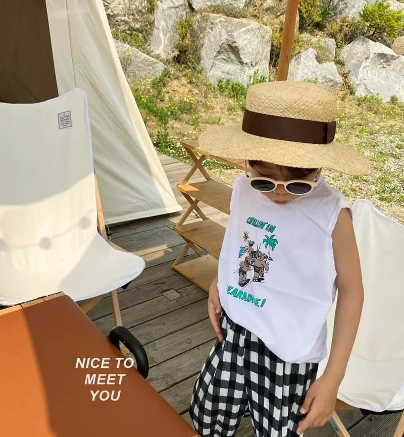 Nice To Meet You - Korean Children Fashion - #kidsshorts - Oasis Sleeveless - 3