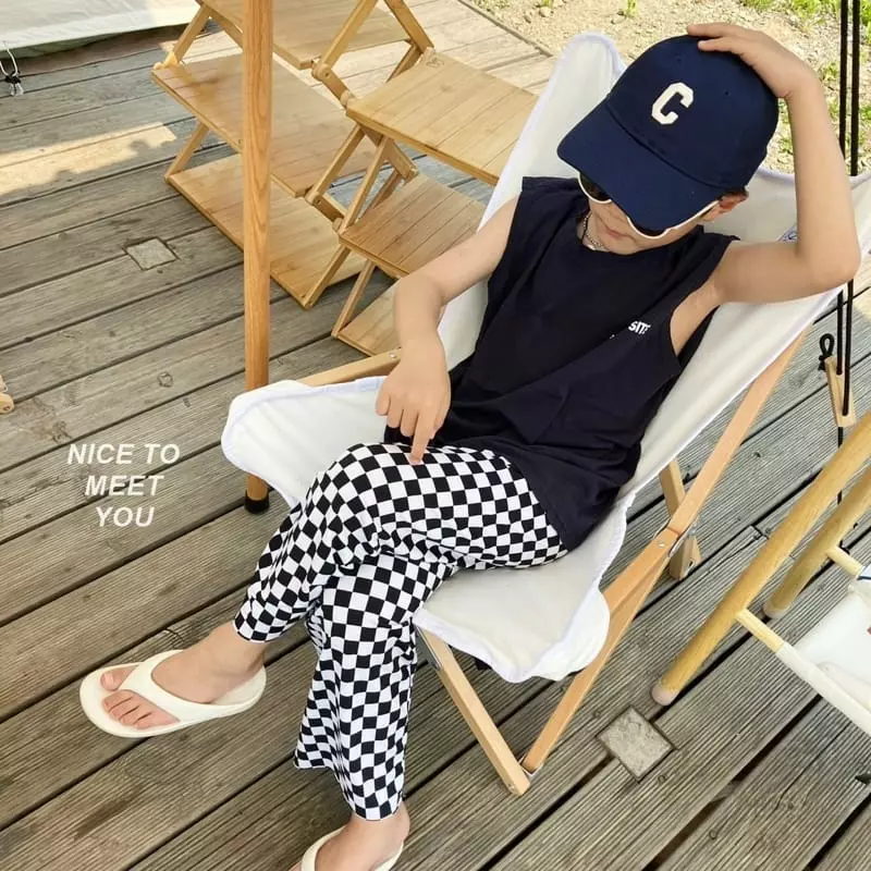 Nice To Meet You - Korean Children Fashion - #kidsshorts - Camping Sleeveless - 2