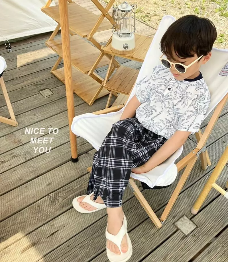 Nice To Meet You - Korean Children Fashion - #kidsstore - Sketch Henry Neck Tee - 5