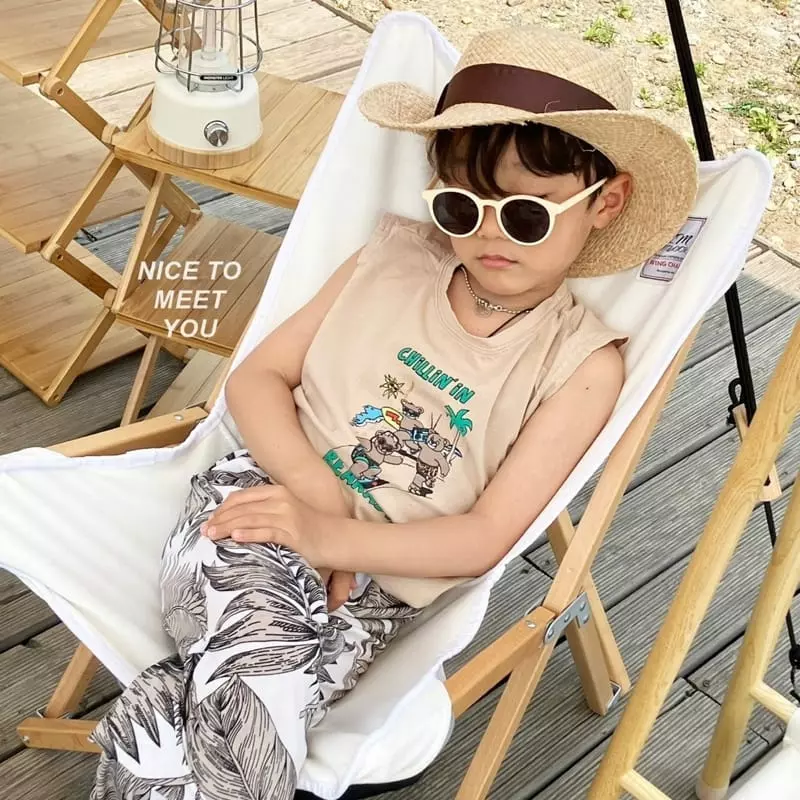 Nice To Meet You - Korean Children Fashion - #kidsshorts - Oasis Sleeveless - 4