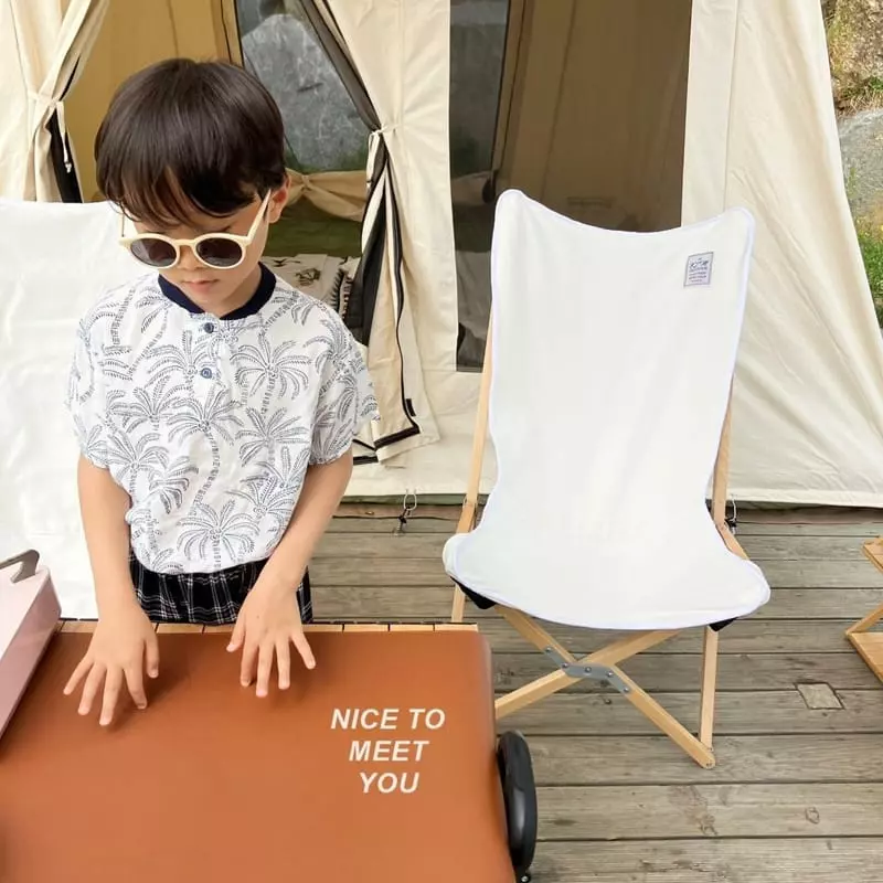 Nice To Meet You - Korean Children Fashion - #kidzfashiontrend - Sketch Henry Neck Tee - 6
