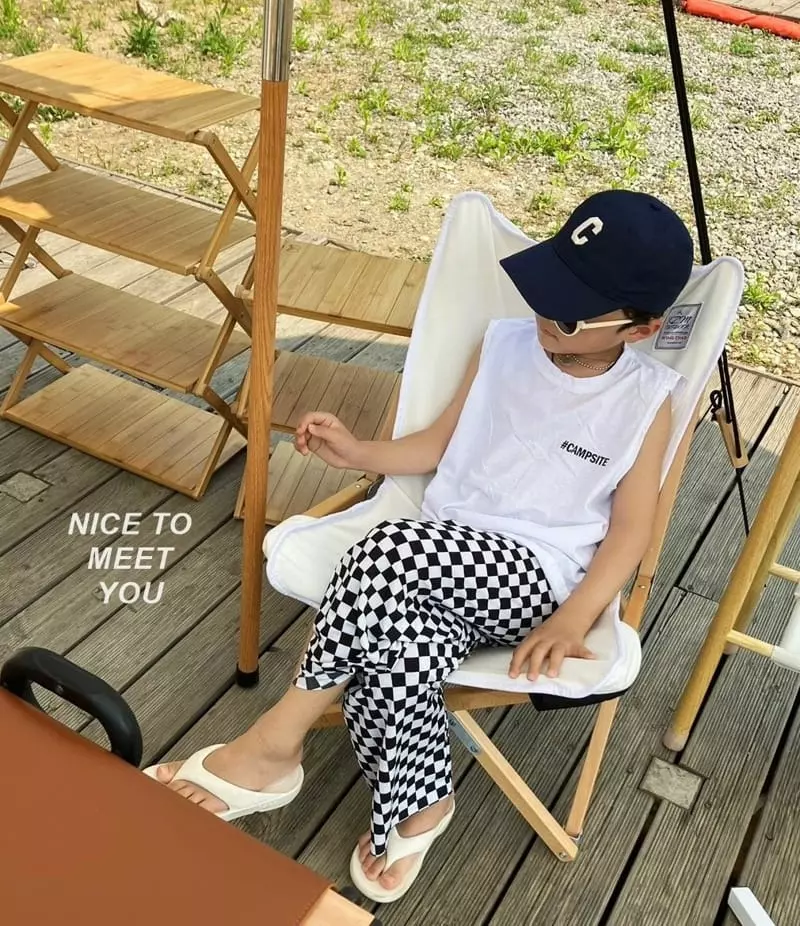 Nice To Meet You - Korean Children Fashion - #kidsstore - Camping Sleeveless - 4