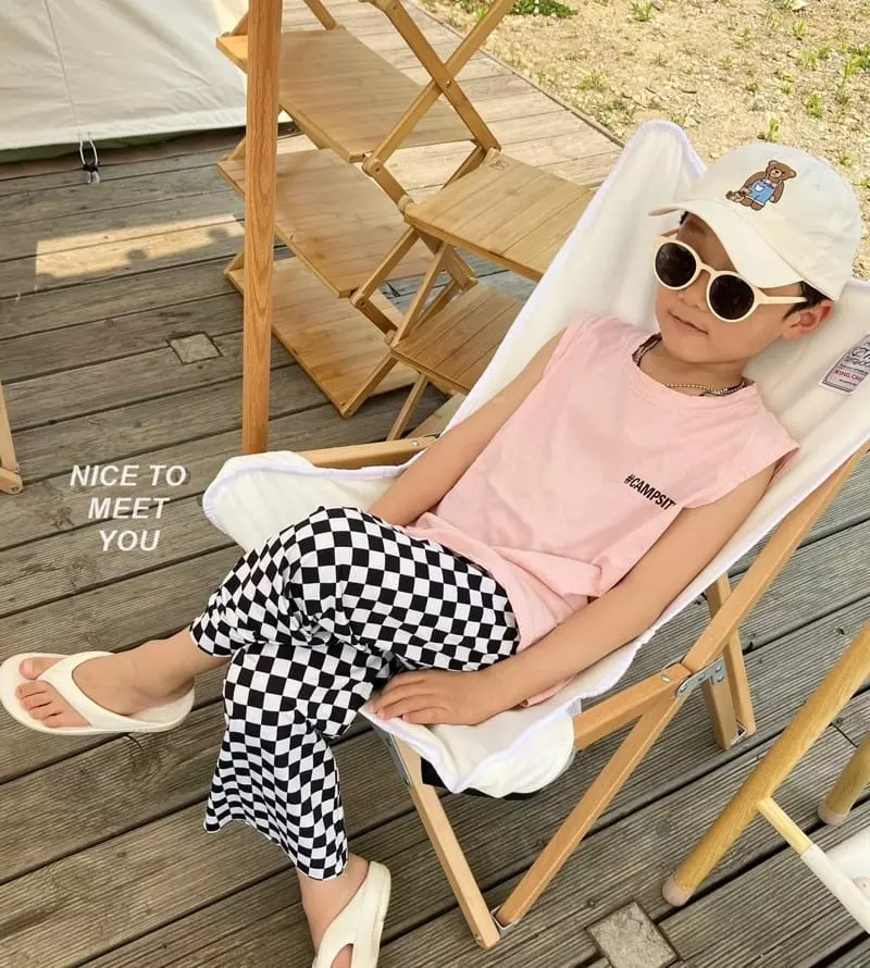 Nice To Meet You - Korean Children Fashion - #magicofchildhood - Camping Sleeveless - 7