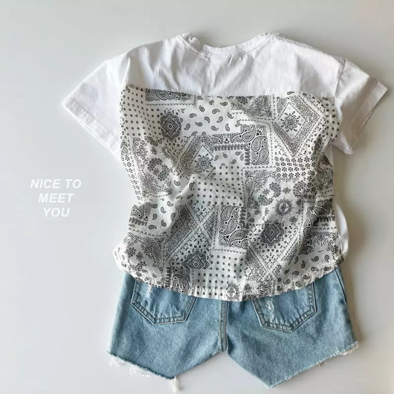 Nice To Meet You - Korean Children Fashion - #magicofchildhood - Paisely Color Tee - 6