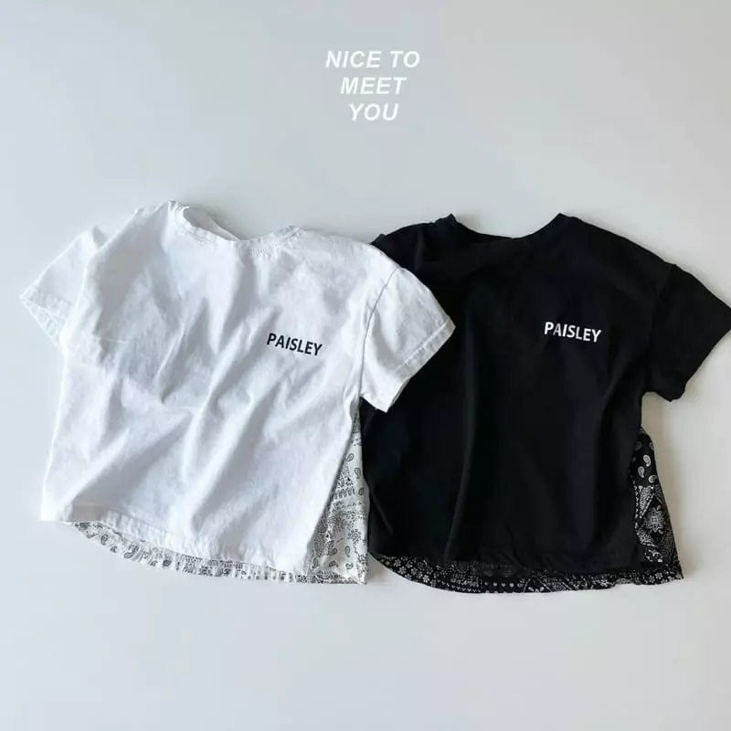 Nice To Meet You - Korean Children Fashion - #prettylittlegirls - Paisely Color Tee - 8