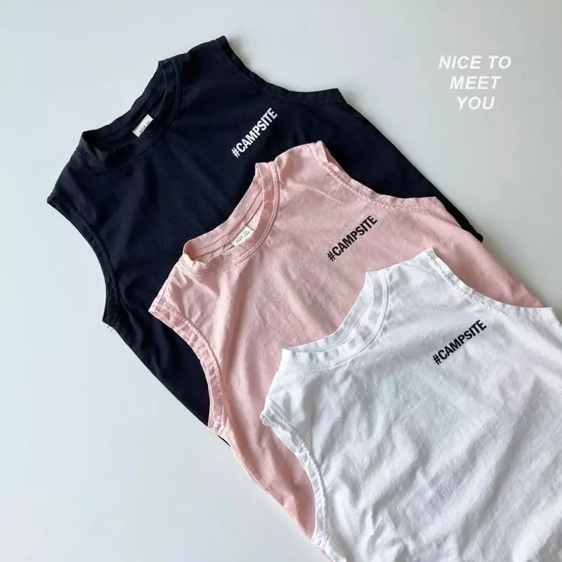 Nice To Meet You - Korean Children Fashion - #stylishchildhood - Camping Sleeveless - 12